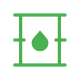 Oil barrel with droplet icon