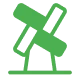 Oil barrel with droplet icon